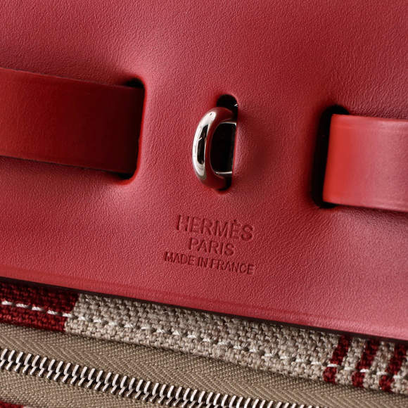 Hermes 31 Herbag Zip H Vibration Toile and Leather - Picture 7 of 7